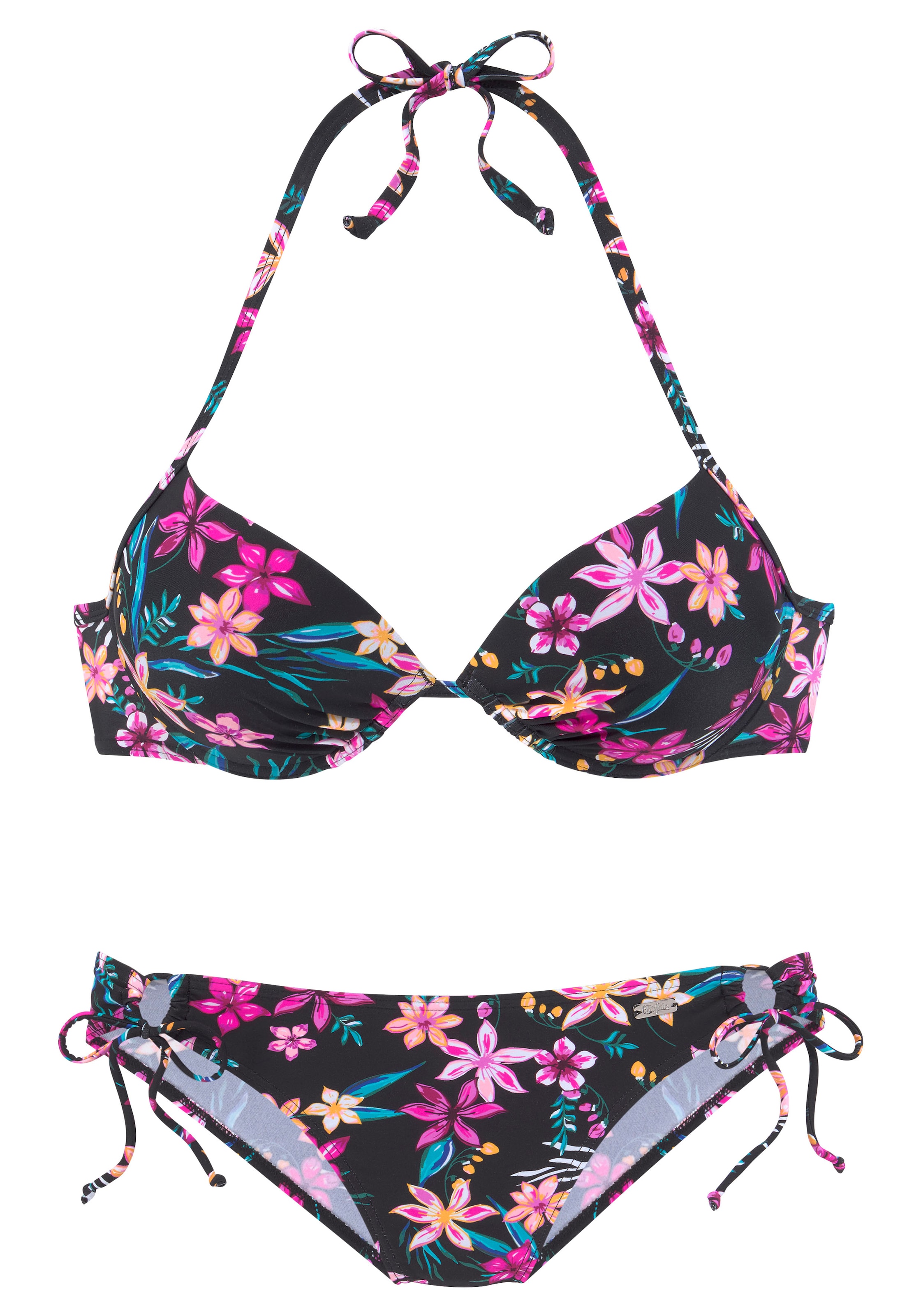 Push-up Bikini BUFFALO en noir : devant