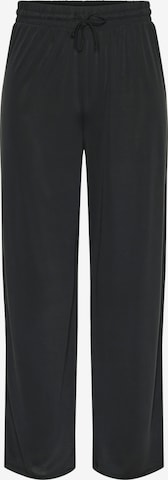 PIECES Wide Leg Housut 'ANORA' värissä musta: etupuoli