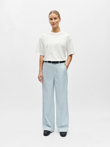 OBJECT Широки крачоли Панталон 'OBJLISA ' в бяло