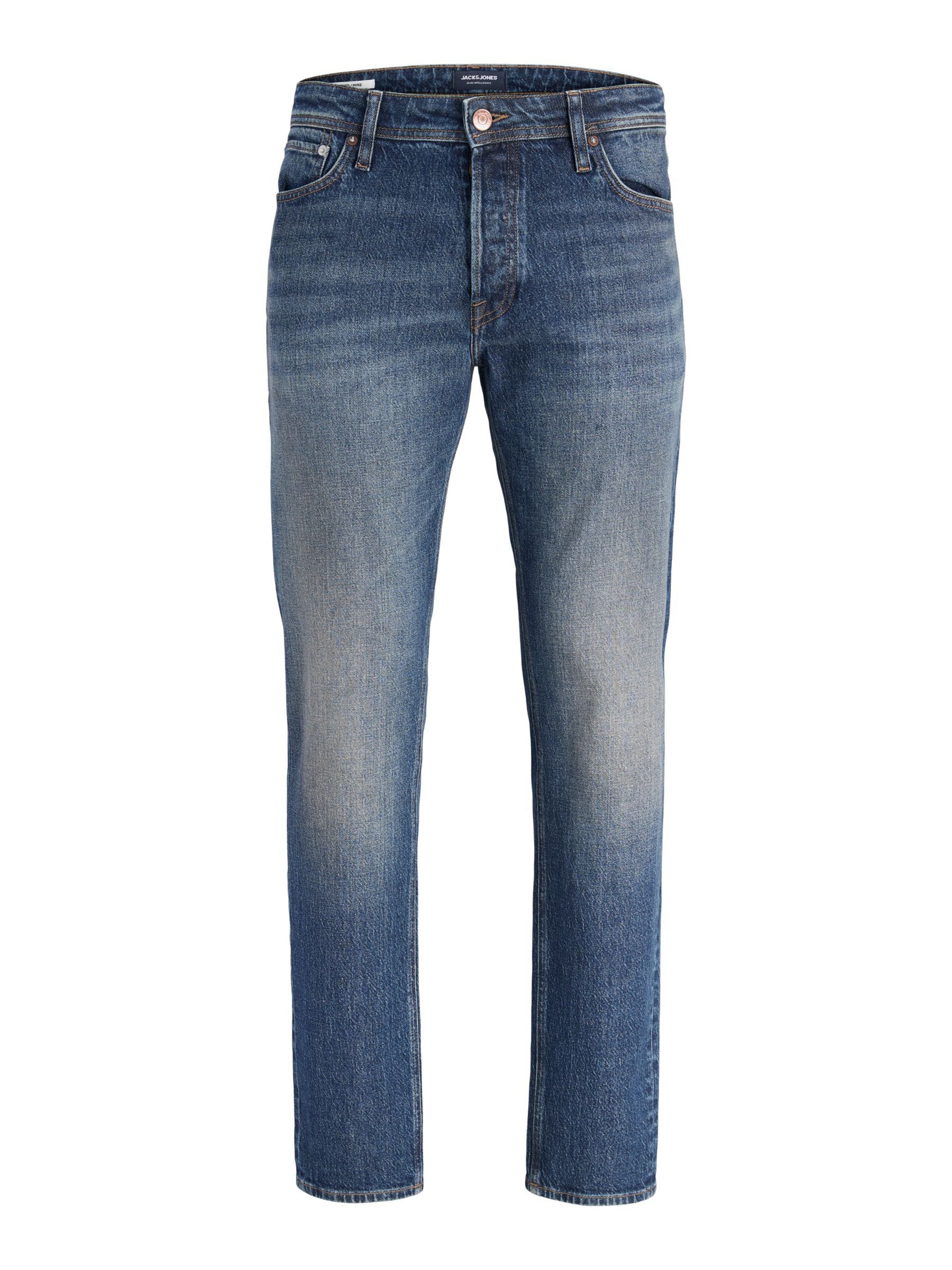 Jack & Jones Plus - Tapered Vaquero 'JJIMike JJOriginal' en azul: frente