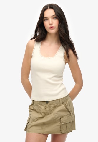 Haut Superdry en blanc : devant