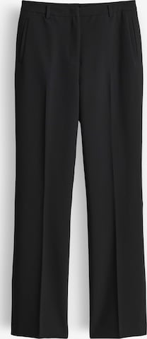 juoda OPUS Plačios klešnės Kelnės su kantu 'Maiga': priekis