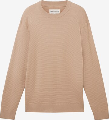 TOM TAILOR DENIM Sweater in Beige: front