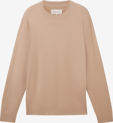 TOM TAILOR DENIM Sweater in Beige: front