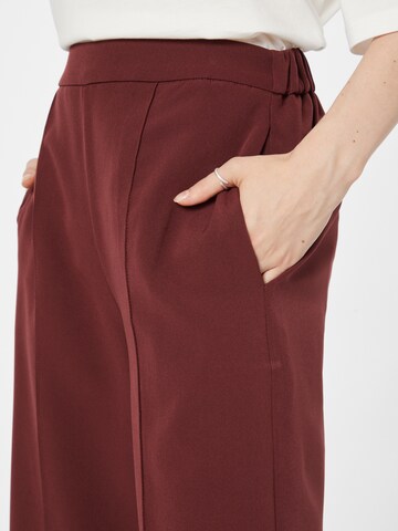 PIECES Wide leg Broek 'PCBOZZY' in Rood