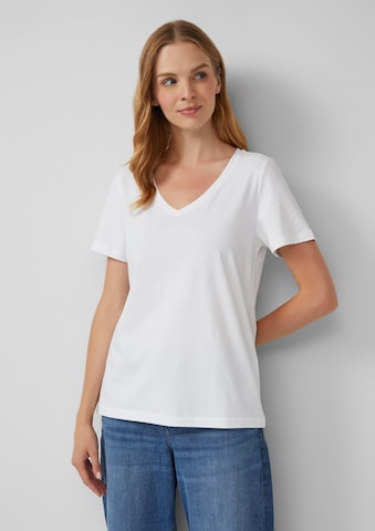 T-shirt s.Oliver en blanc : devant