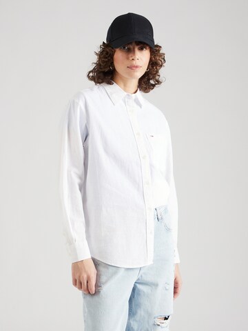 Chemisier Tommy Jeans en blanc : devant