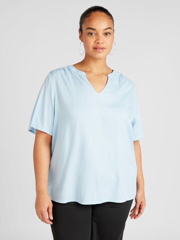 Camicia da donna 'SIDNEY' di ONLY Carmakoma in blu: frontale