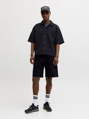 JACK & JONES Comfort Fit Hemd in Schwarz