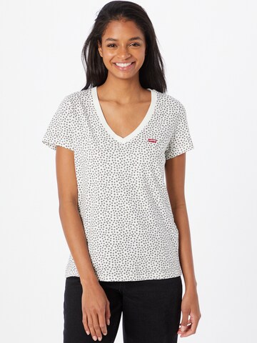 LEVI'S ® Shirt 'Perfect Vneck' in Wit: voorkant