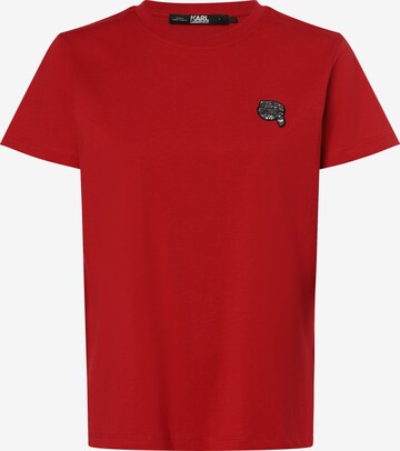 Karl Lagerfeld Shirt in Red: front