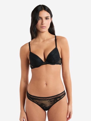 juoda ETAM Moteriškos kelnaitės