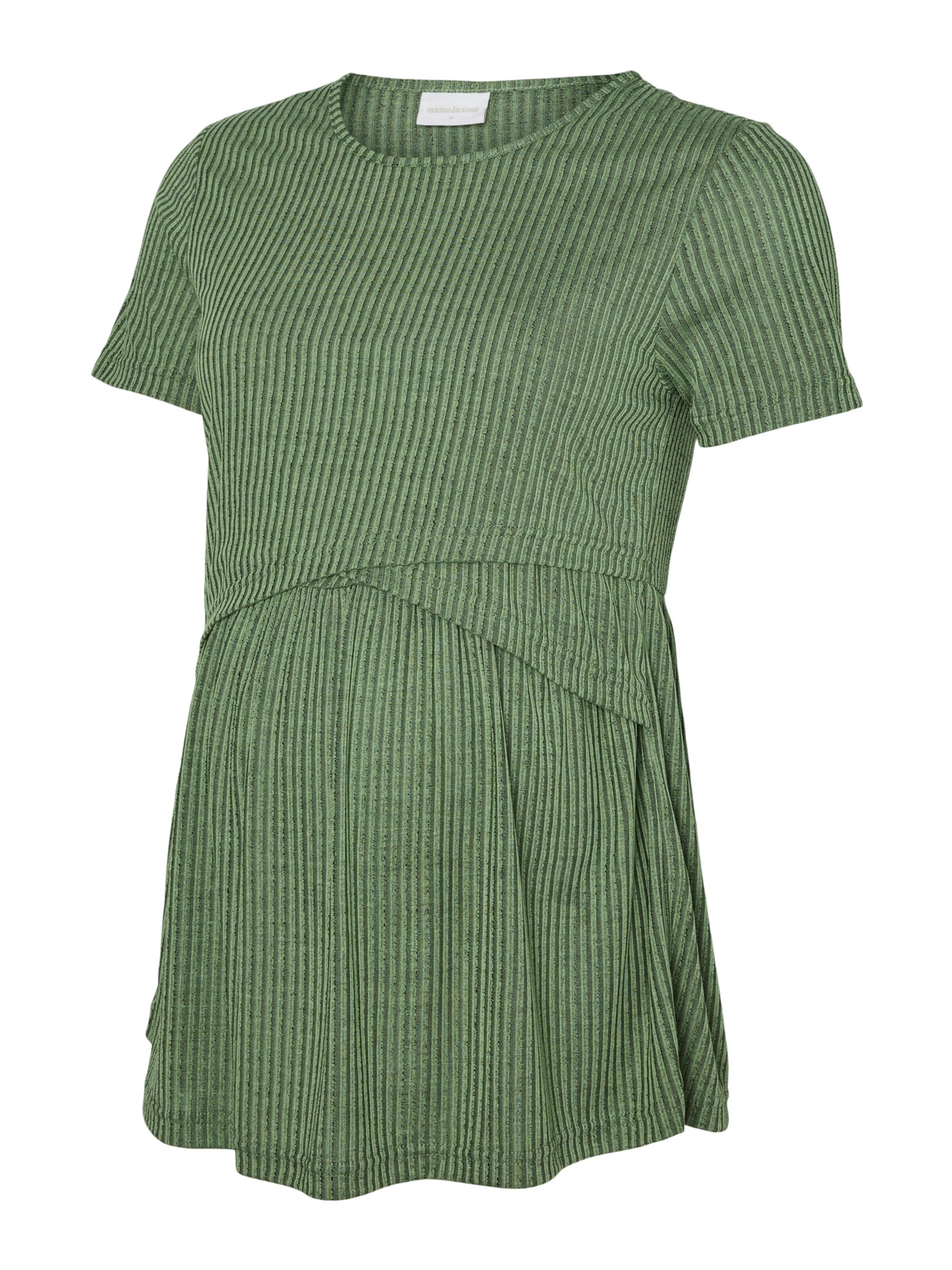 MAMALICIOUS Majica 'MLANLI' | zelena barva: sprednja stran