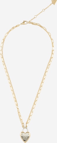 GUESS Necklace 'HEART LOCK' in Yellow: front