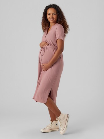 Abito camicia 'VMMVICA' di Vero Moda Maternity in rosa