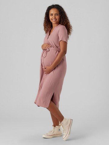 Vero Moda Maternity Shirt Dress 'VICA' in Pink