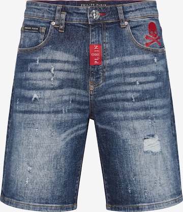 Philipp Plein - Calças de ganga 'Formentera' em azul: frente