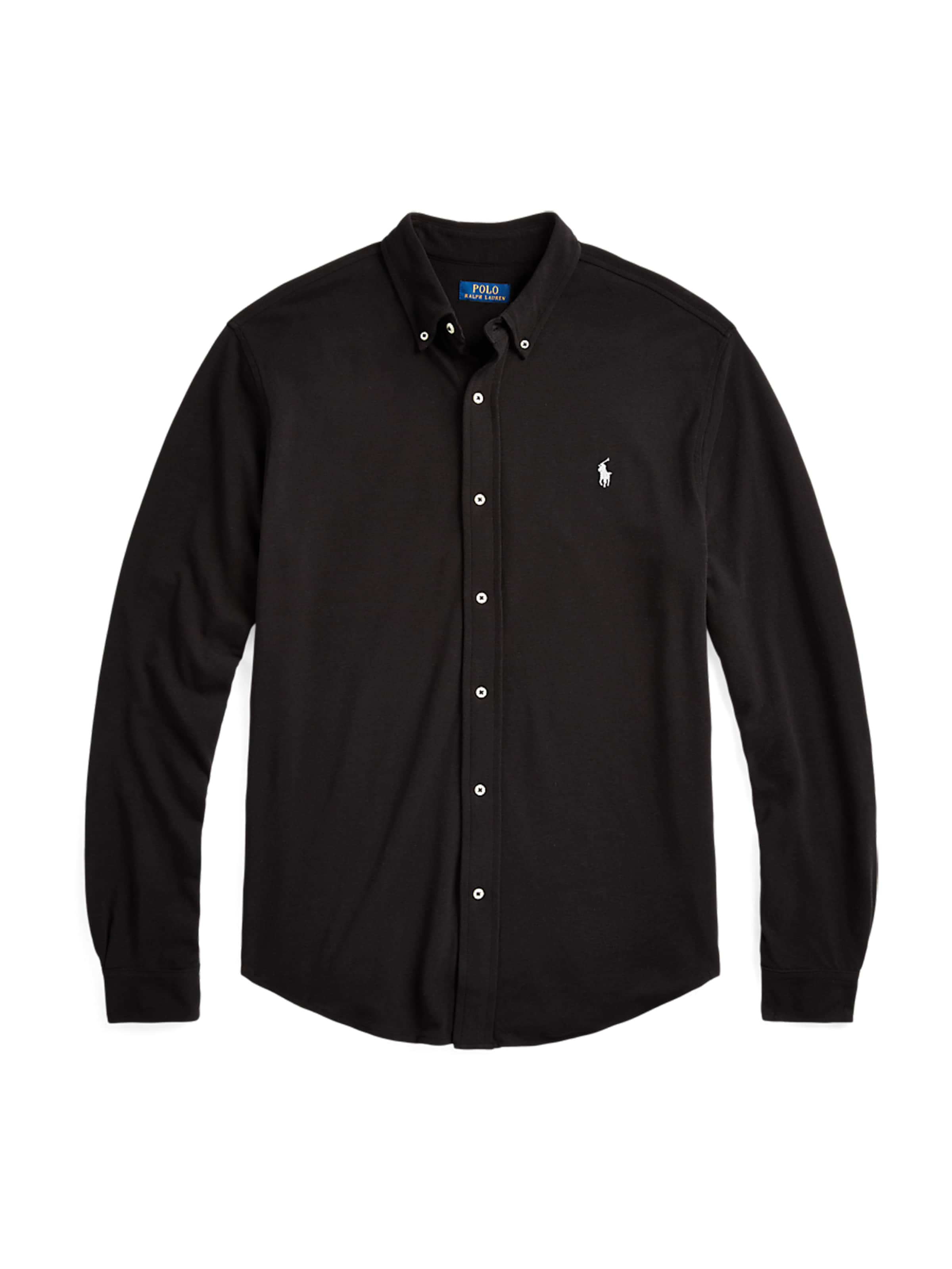 Polo Ralph Lauren Big & Tall Regular fit Overhemd in Zwart: voorkant