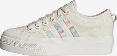 ADIDAS ORIGINALS Baskets basses 'NIZZA PLATFORM' en mélange de couleurs / blanc, Vue avec produit