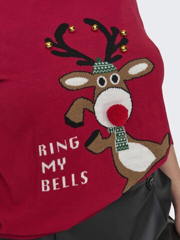 ONLY Carmakoma Pullover 'CARXmas' i rød