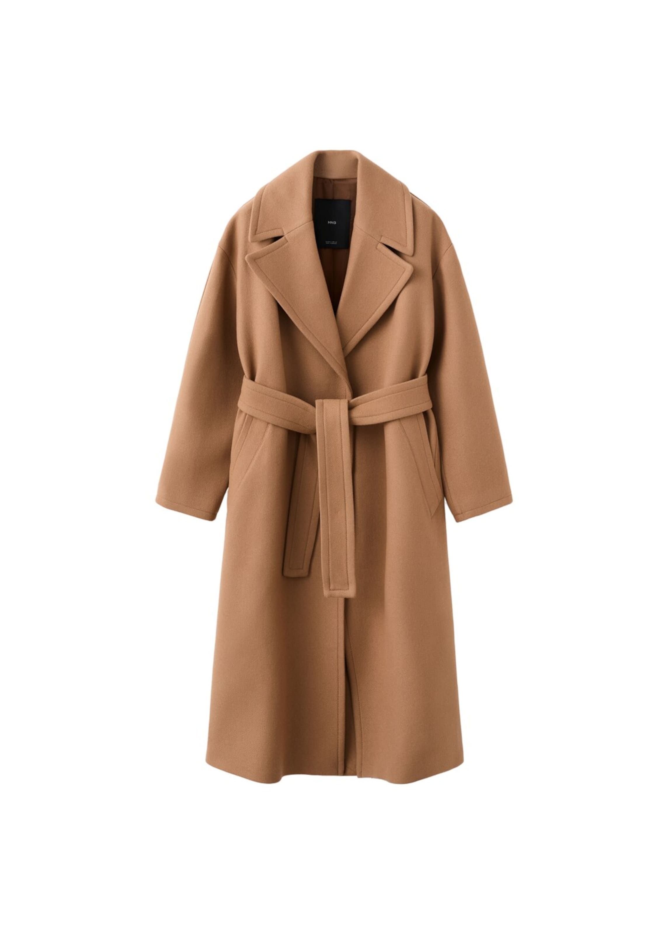MANGO Mantel 'Traviata' in Braun: Vorderseite
