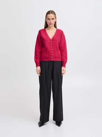 ICHI Knit cardigan ' IHBANISE CA ' in Pink