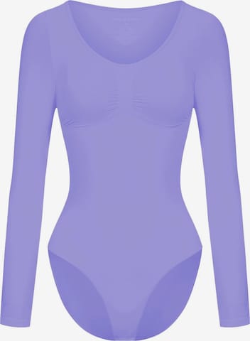 cfab Shapingbody 'Bodysuit Sculpting Shapewear Longsleeve mit Slip' in Lila: voorkant