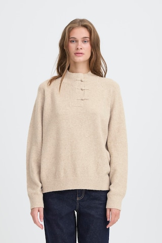 ICHI Pullover 'IHDASILA' i beige: forside
