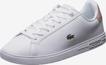 LACOSTE Sneakers laag 'Graduate' in Wit: voorkant