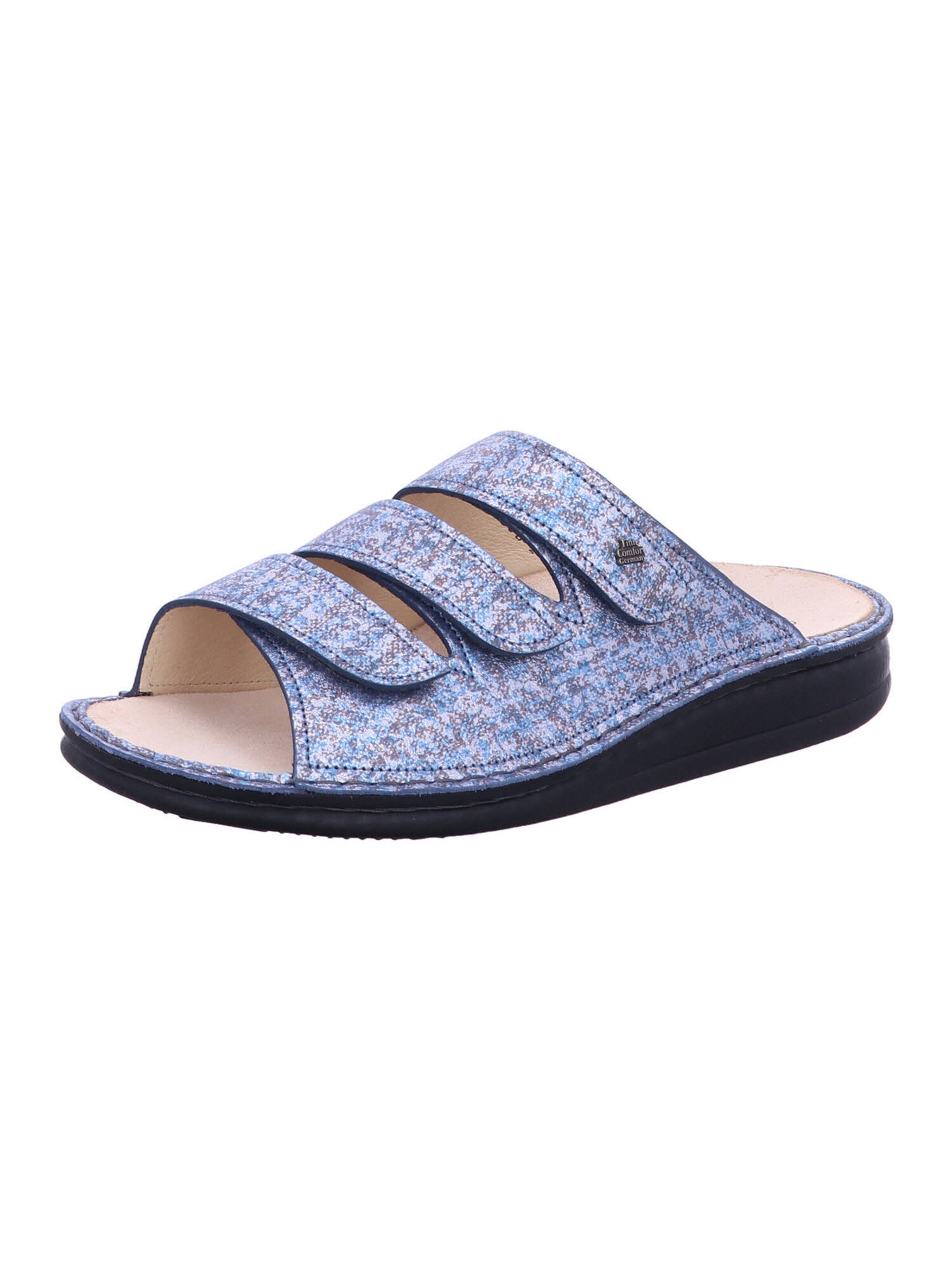 Finn Comfort Muiltjes 'Korfu' in Blauw: voorkant