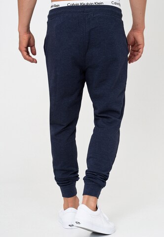 INDICODE JEANS Tapered Trousers 'Eberline' in Blue