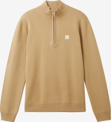 TOM TAILOR Sweater in Beige: front