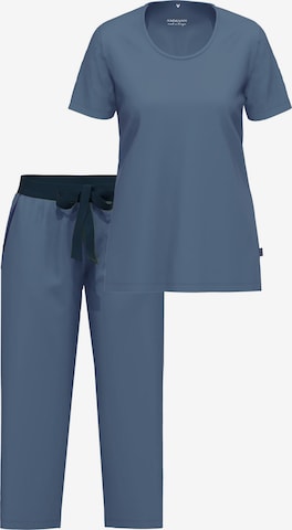 Ammann Pyjama 'Night & Home' in Blau: Vorderseite