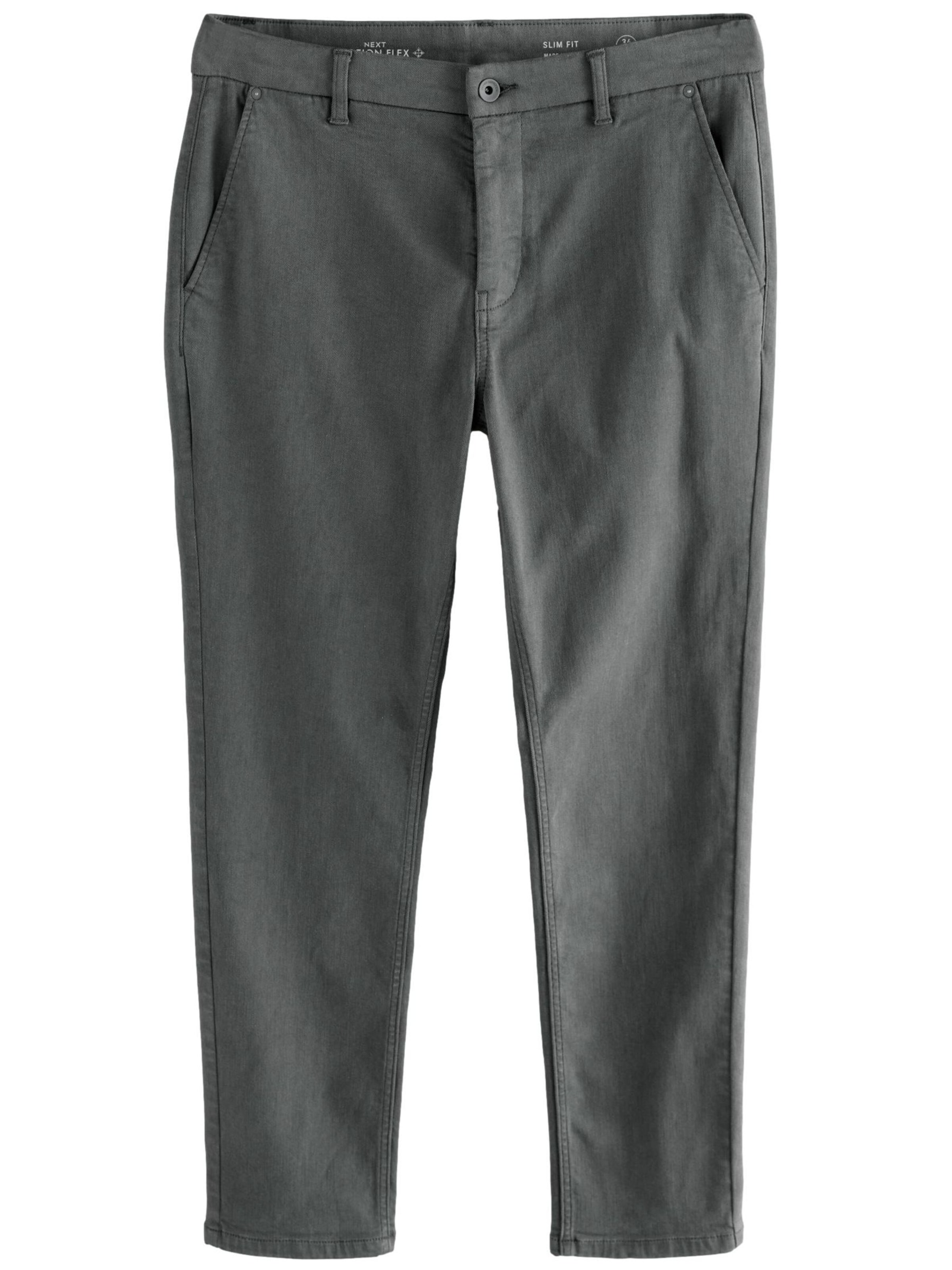 pilka Next Prigludęs „Chino“ stiliaus kelnės: priekis