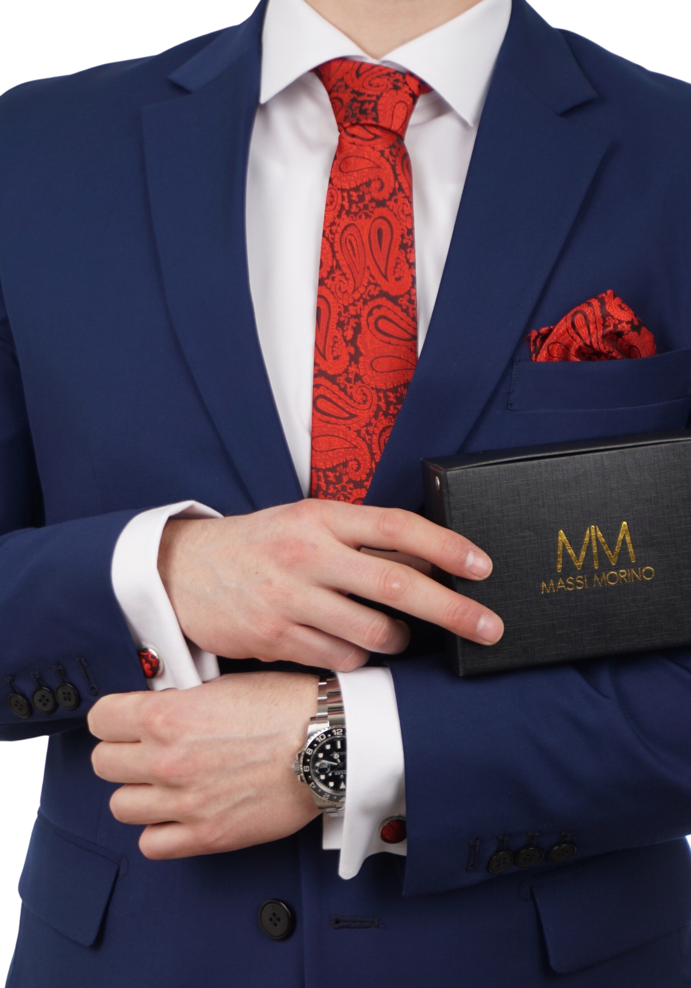 Massi Morino Krawatte in Rot