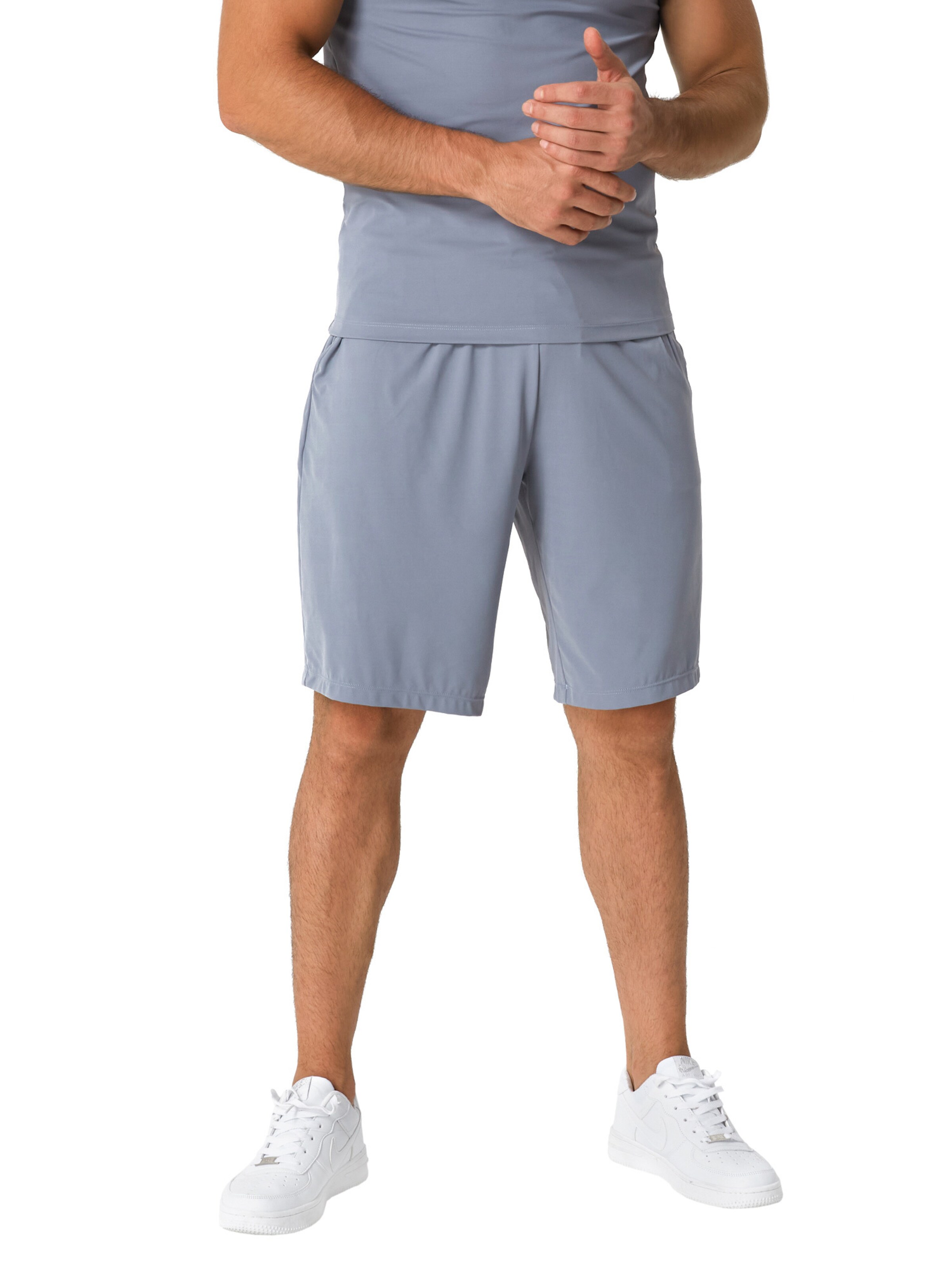 YEAZ Regular Sportbroek 'Instructor' in Grijs: voorkant