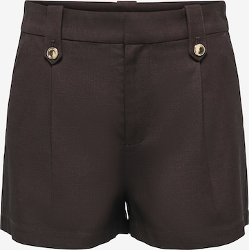 ONLY Pleat-front trousers 'ONLBAIA' in Brown: front