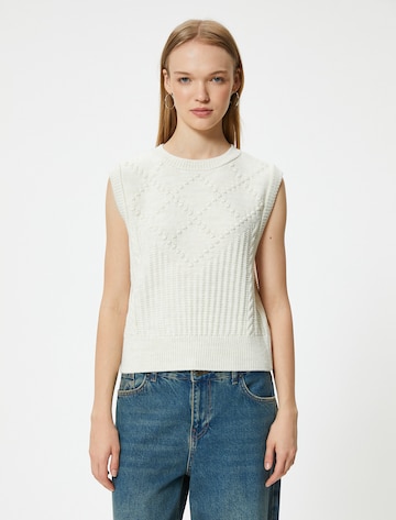Koton Pullover in Weiß: Vorderseite