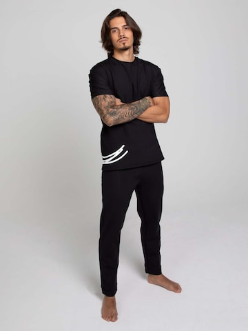 Regular Pantalon de sport HACOY en noir