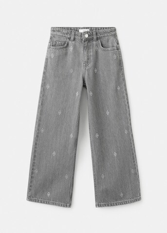 MANGO KIDS Wide leg Jeans 'Ollie' in Grey