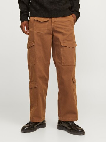JACK & JONES regular Cargobukser 'BILL RUSH' i brun: forside