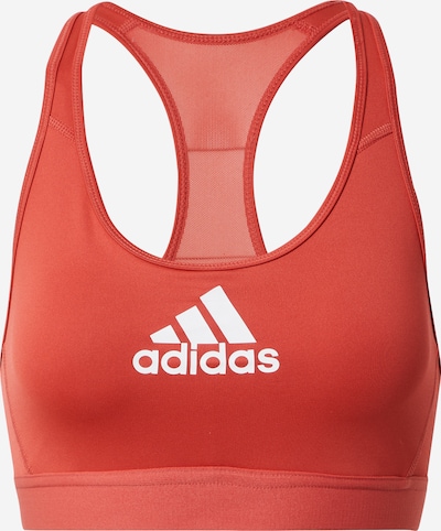 ADIDAS SPORTSWEAR Soutien-gorge de sport en rouge clair / blanc, Vue avec produit