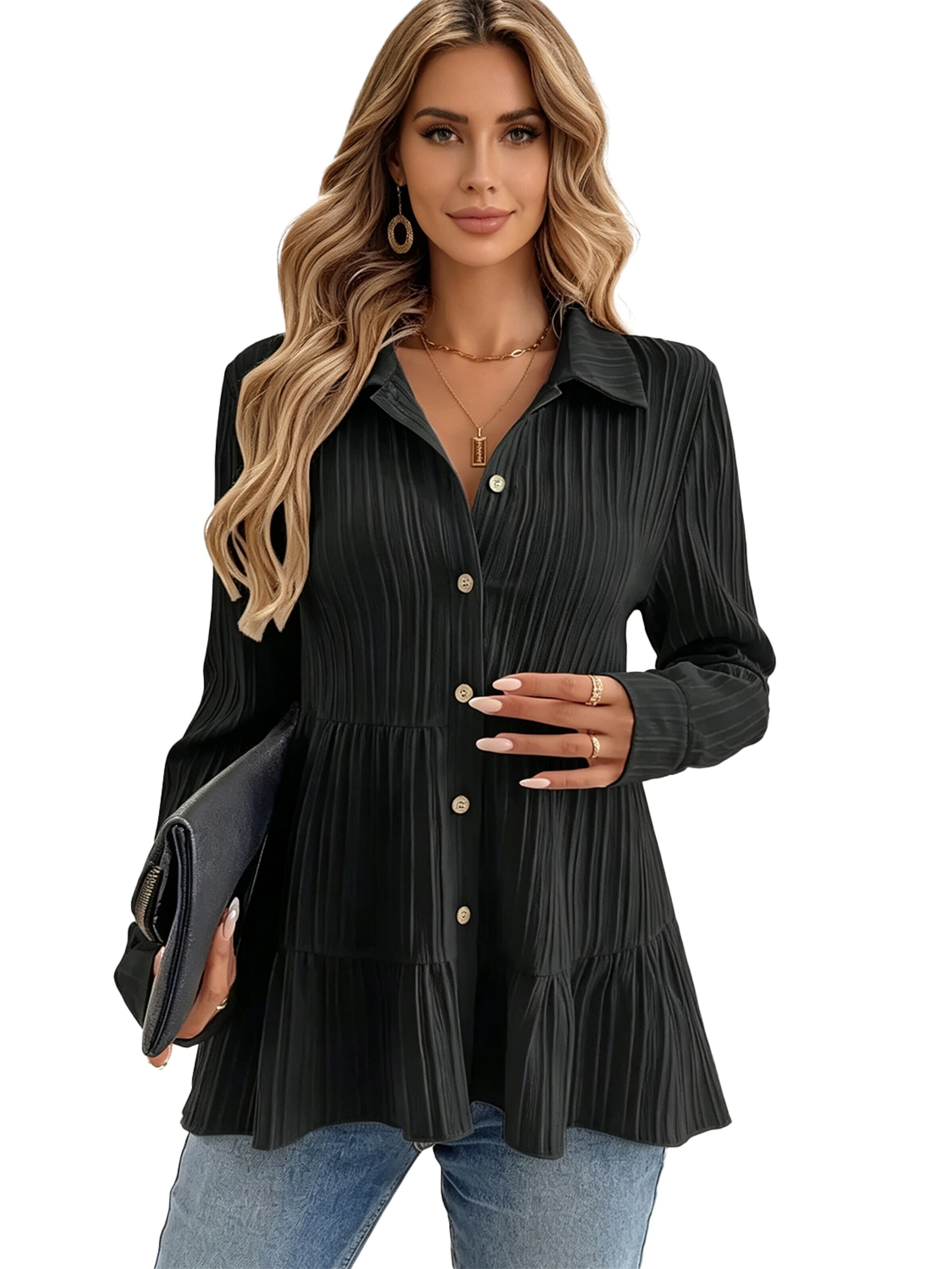KoJooin Bluse‌‌‌‌ in Schwarz