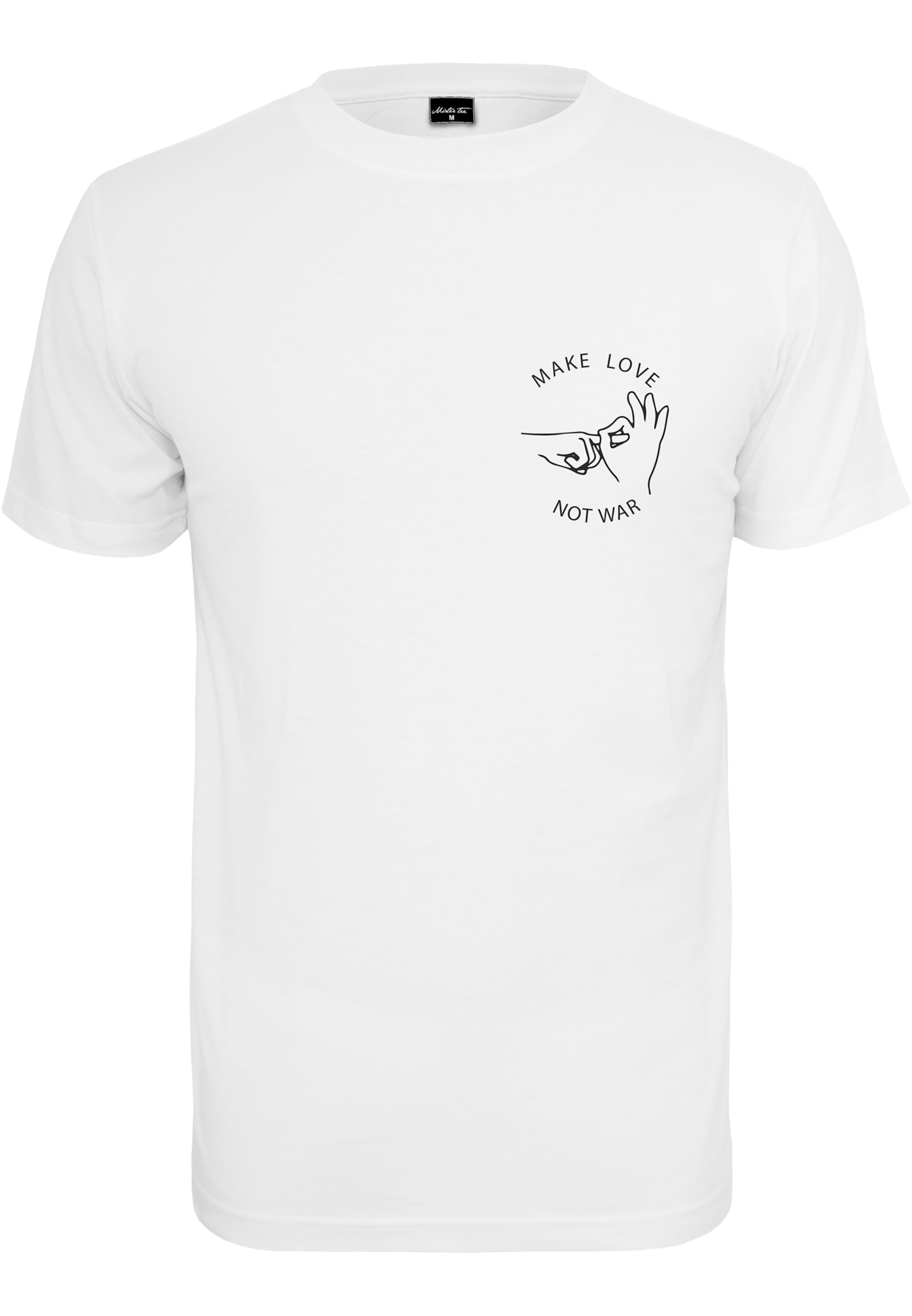 Mister Tee Shirt 'Make Love Tee' in White