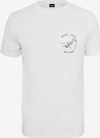 Mister Tee - Camiseta 'Make Love Tee' en blanco