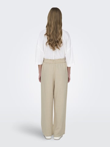 JDY Wide leg Byxa 'Say' i beige