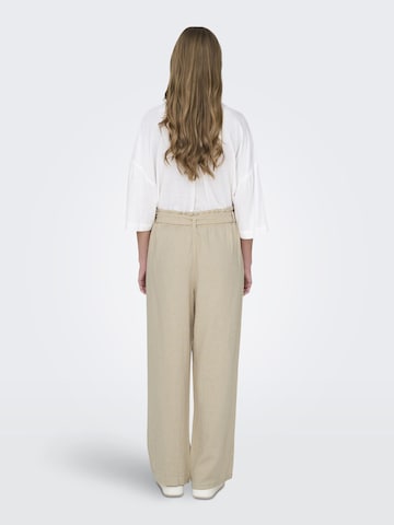 JDY Wide Leg Housut 'Say' värissä beige