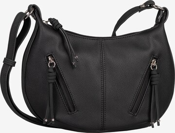 TOM TAILOR Crossbody Bag 'Caia' in Black: front