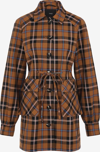 Y.A.S Between-Seasons Coat 'Rimana' in Sky blue / Caramel / Cherry red / Black / White, Item view