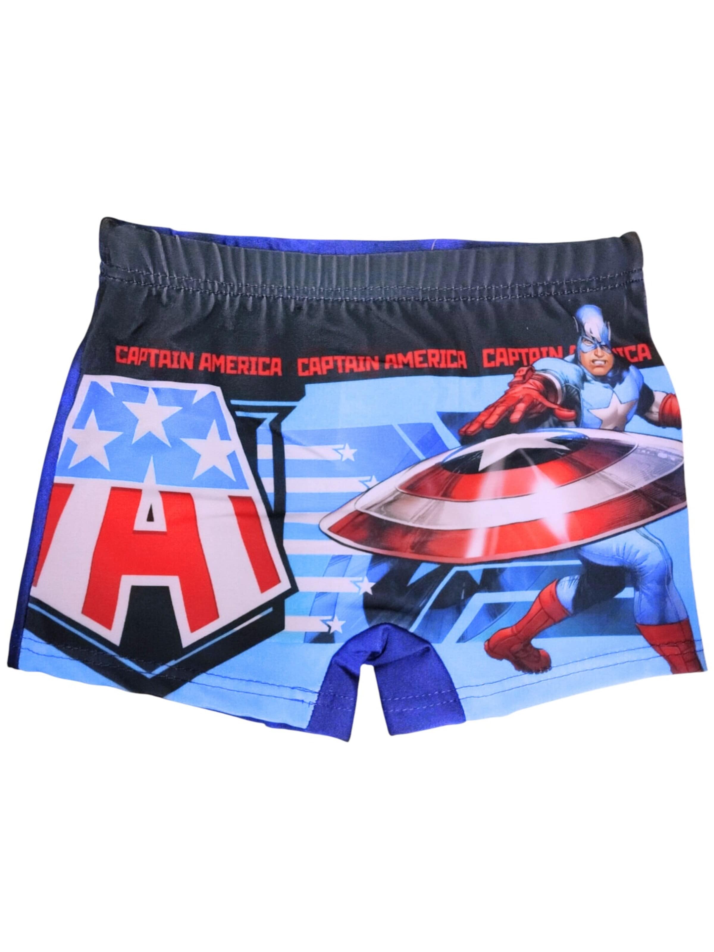 Marvel Avengers Badeshorts 'Avengers Captain America'‌‌‌‌‌‌ in Blau: Vorderseite